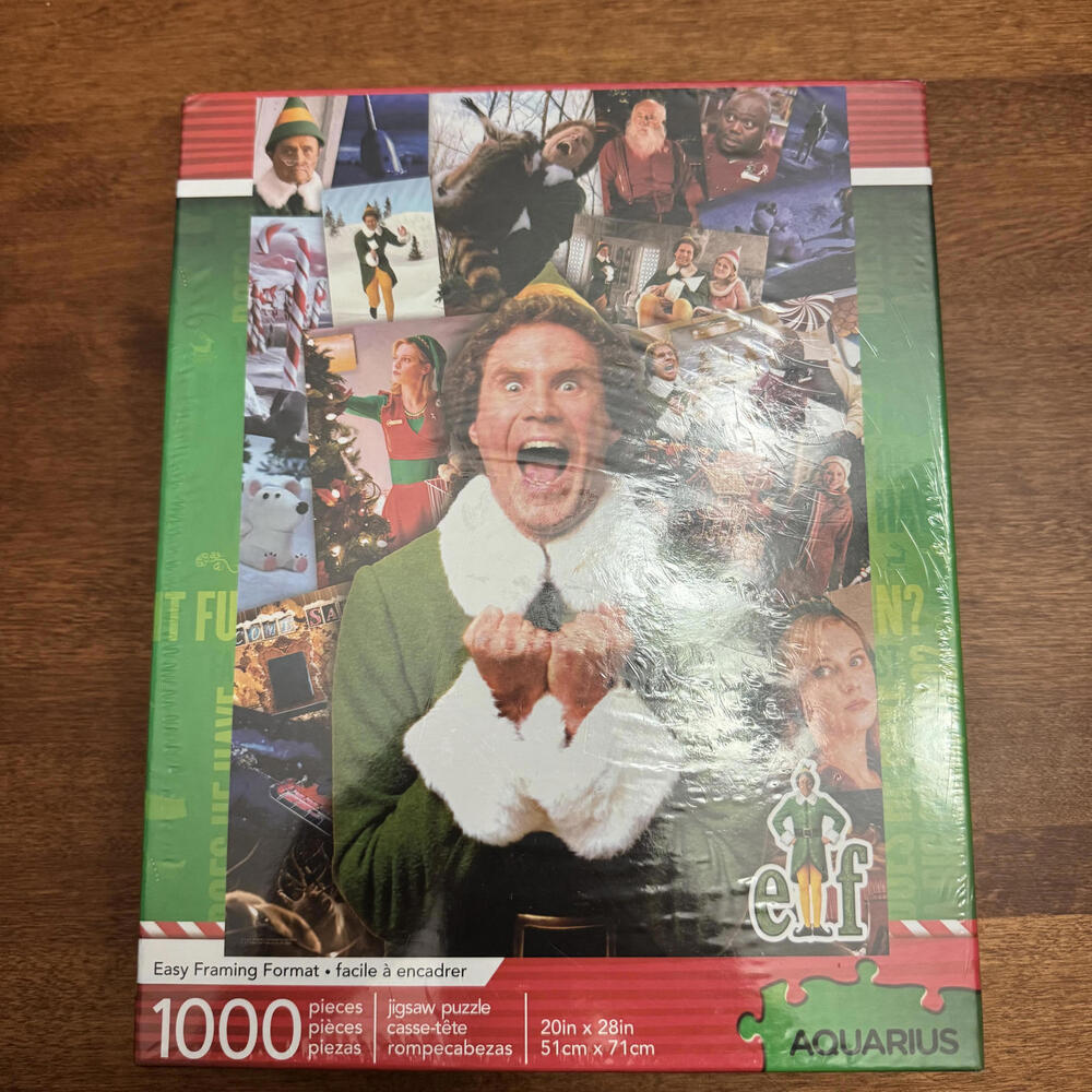 NEW! Elf 1000 Piece Jigsaw Puzzle, Buddy The Elf Christmas Design